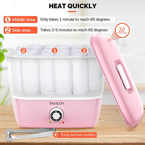 TASALON Hot Towel Steamer - 5 Minute Heat, Portable Spa Warmer