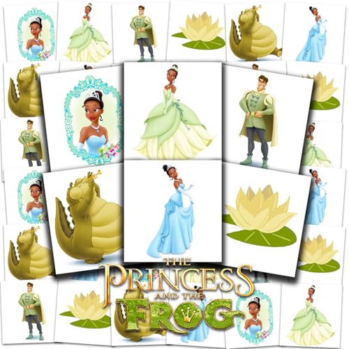 Princess and the Frog Temporary Tattoos, 72 Pack Party Favors
