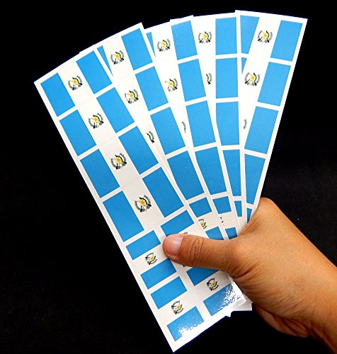 Guatemala Flag Temporary Tattoos (40-Pack)