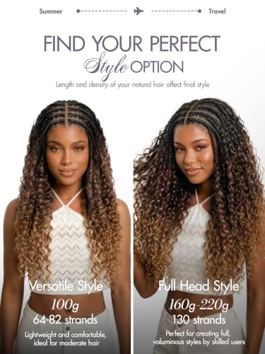 LUVME Deep Wave Crochet Human Hair 22 Inch 100g