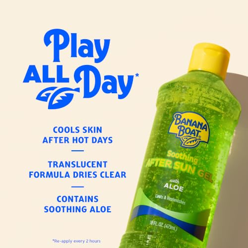Banana Boat Soothing After Sun Gel with Aloe Twin Pack 16oz