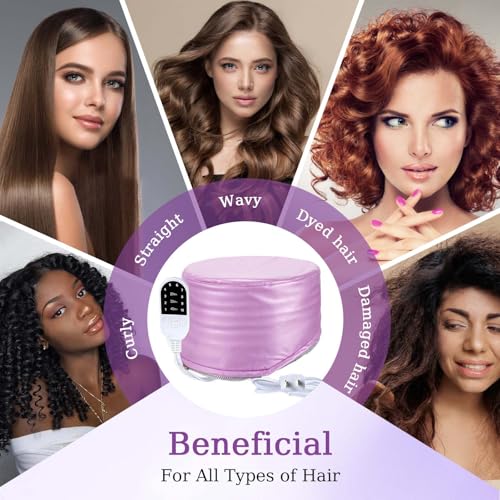 Electric Hair Steamer Cap with 10 Heat Levels