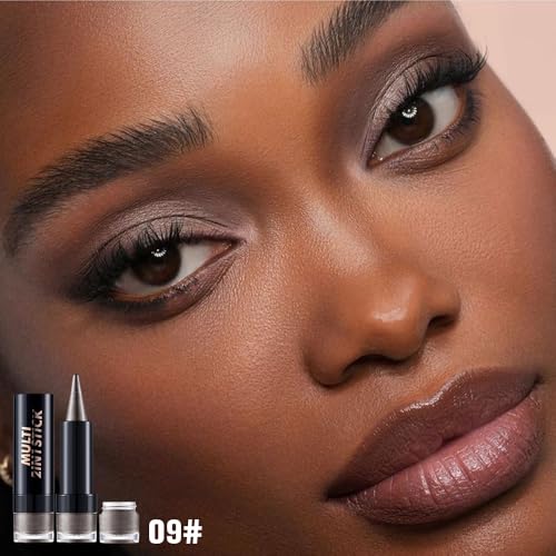 2-in-1 Eyeshadow & Eyeliner Stick - Waterproof Cream Twist-Up Pen
