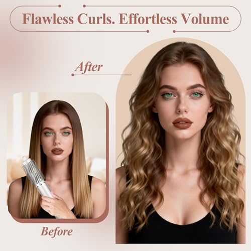 Chivixe Round Volumizing Hair Brush Attachment for Shark FlexStyle HD400 - Beige
