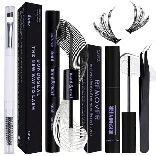 Lash Bond & Seal Kit with Cluster Glue, Remover & Tools