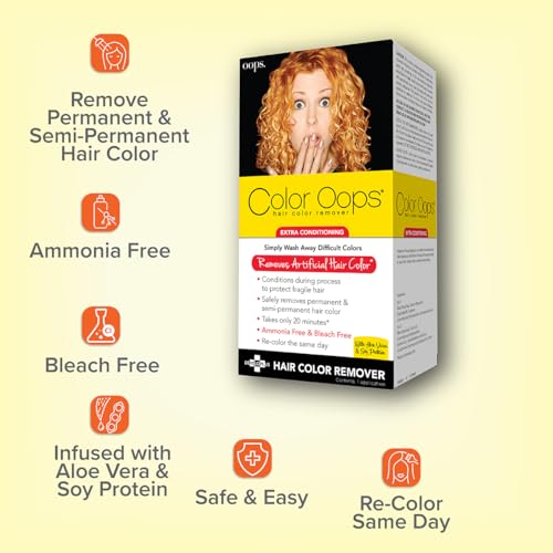 Color Oops Hair Color Remover - Removes Permanent Dye in 20 Min