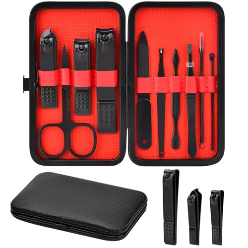 10-Piece Stainless Steel Manicure Set for Men & Women