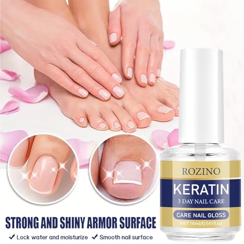 Keratin Nail Care Oil - Plant-Based Strengthening Treatment (3 Pack)