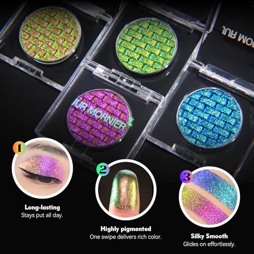 Multichrome Eyeshadow Palette | Waterproof Glitter Shimmer
