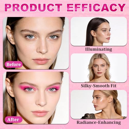 4-in-1 Blush Highlighter Eyeshadow Palette with Brush