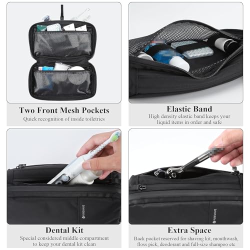 Purevave Compact Mens Toiletry Travel Bag Waterproof
