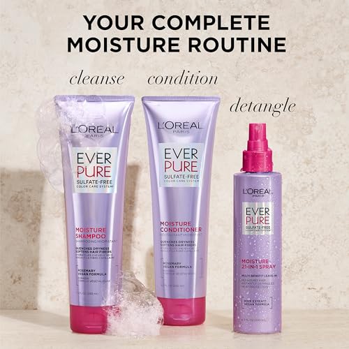 L'Oreal EverPure Moisture Shampoo & Conditioner Set, Sulfate-Free, 17 Fl Oz