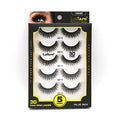 Laflare 3D Faux Mink Eyelashes 5 Pair Pack - Silk Lashes