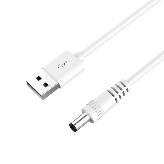 DEIOVWXS Lighted Makeup Mirror Replacement Charging Cable, DC 5.5 * 2.1 mm Switching Connector Charging Cord, 1A, 3.2ft (Only for Model MM-M Mirror)