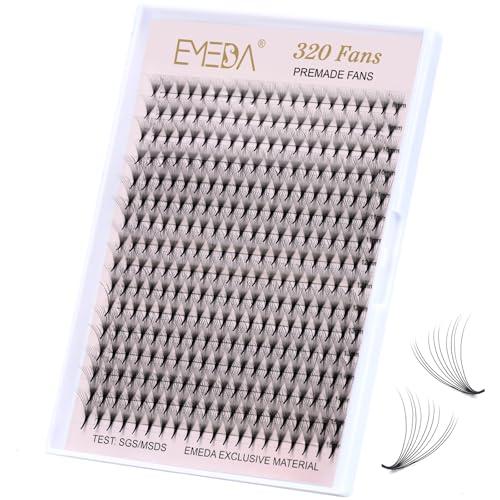 EMEDA 320 Premade Lash Fans 10D 0.07 D Curl 8-15mm