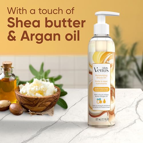 Gillette Venus Moisturizing Shave Oil 7.7 oz Vanilla Honey Scented - Pack of 1