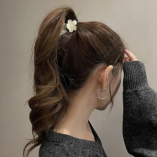 MHDGG 10Pcs Small Bow Hair Claw Clips for Wome,Sweet Bow Clips Decorative Hair Accessories for Women Hair Barrettes Hairclips Headpieces Non Slip