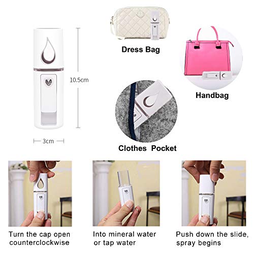 Nano Facial Mist Sprayer - USB Rechargeable Beauty Device
