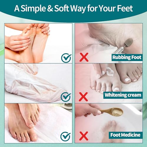 5 Pack Moisturizing Foot Mask Socks for Dry Cracked Feet