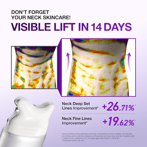 ANUA Collagen Retinol Neck Cream with Gua Sha Roller, 2.7 fl oz
