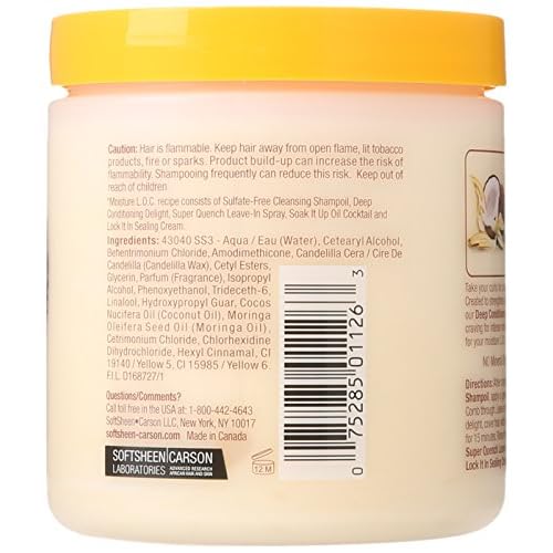 SoftSheen-Carson Dark and Lovely Au Naturale Moisture L.O.C. Deep Conditioning Delight, 14.4 oz