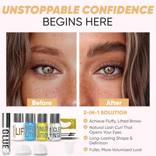 Lash & Brow Lamination Kit | 2-in-1 Lift System, 8 Weeks