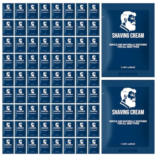 Shaving Cream Bulk Travel,8ml/0.28 oz Travel Shave Cream Disposable Shaving Cream in Bulk for Hotel Homeless £¨Jasmine£¬pack of 200)