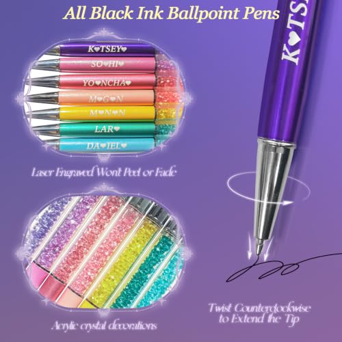 Katseye K-Pop Ballpoint Pens Set - 7-Piece Fan Collection with Stylus