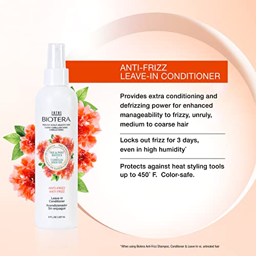 Biotera Anti Frizz Smoothing Conditioner | Smooths & Controls Frizzy, Unruly Hair | Microbiome Friendly | Vegan & Animal Test Free | Paraben Free | Color-Safe