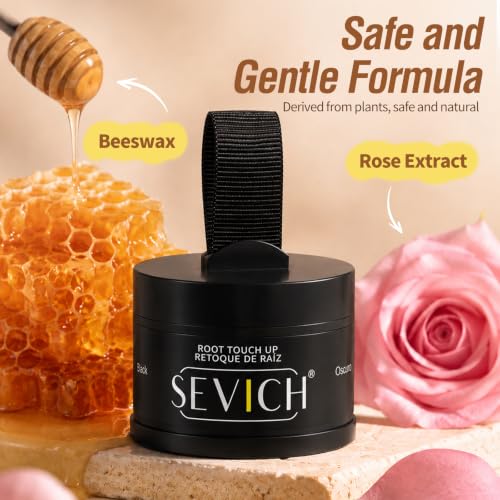 SEVICH Hairline Powder Brown 0.14oz Root Touch Up Waterproof & Sweatproof