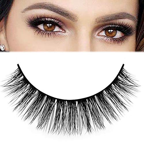DAODER False Eyelashes Short Lashes Natural Half Lashes Cat Eye Lashes Extension Soft 3D Fake Eyelashes Bulk