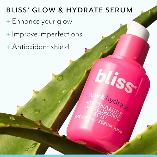 Bliss Facial Trio ? Micro Magic Skin-Refining Face Scrub (Packaging May Vary), Mighty Marshmallow Brightening Mask & Glow and Hydrate Serum - Exfoliating and Hydrating Skincare Routine