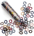 100PCS Seamless Cotton Hair Ties - No-Crease Elastic Bands for All Hair Types