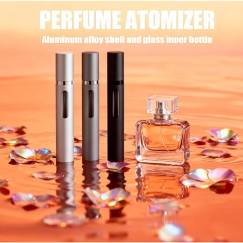 10ml Perfume Atomizer Travel Refillable, 3PCS Perfume Travel Refillable Bottle,Bottom-Filling Fragrances Perfumes Bottle,Mini Cologne Dispenser,Portable Sprayer