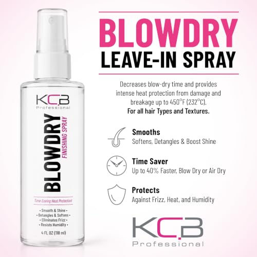 KCB Professional Blowdry Leave-in Conditioner Spray, 4 Fl Oz