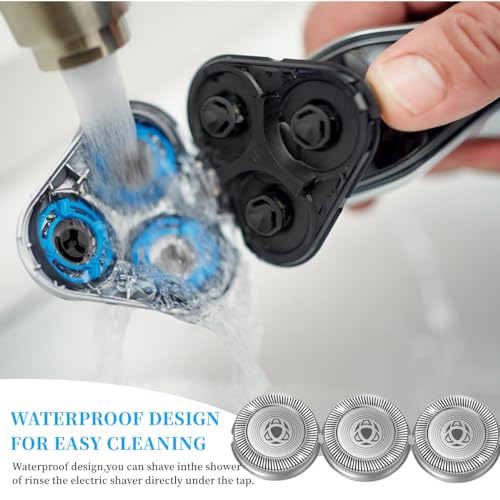 SH30 Replacement Heads Compatible with Shavers Series 3000 2000 1000 S738 S1560 Click and Style Shaver,SH30 Replacement Double Blades for Series 3000 Replacement Blades,3pcs.