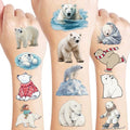 96 Polar Bear Temporary Tattoos – Party Favors & Decorations