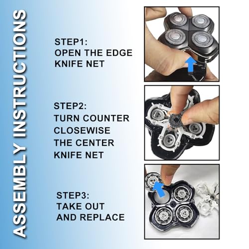 Pitbull Platinum Pro Shaver Replacement Blades - 8PCS Compatible with Pitbull Gold PRO