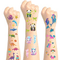 Glitter Temporary Tattoos for Kids - Waterproof Mixed Designs