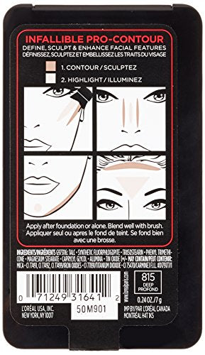 L'Oréal Paris Infallible Pro Contour Palette Deep 0.24 oz
