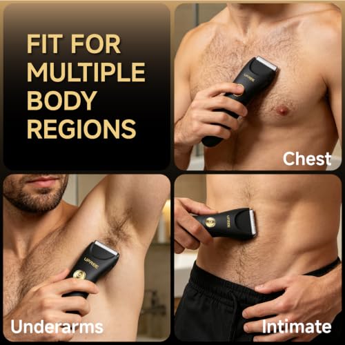 Ufree Body Hair Trimmer for Men - Waterproof, Ceramic Blade, LED