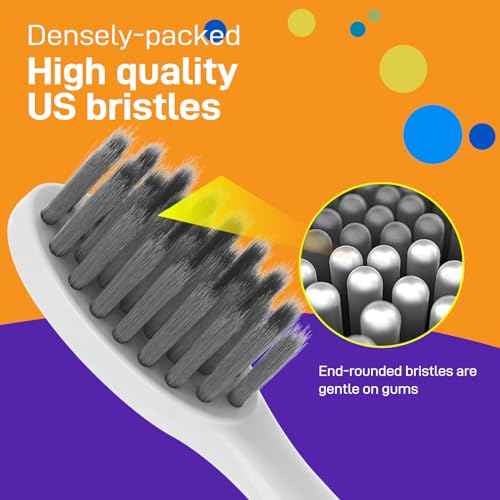 Toothbrush Heads Replacement Compatible with PRO-SYS VarioSonic V200M Electronic Toothbrush, White