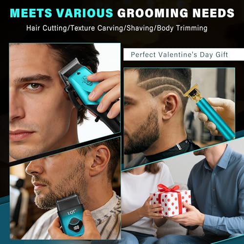 LQT Professional Hair Clipper & Beard Trimmer Kit with Ceramic T-Blade