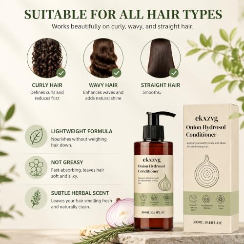 Onion Hydrosol Conditioner for All Hair Types - Rosemary & Biotin