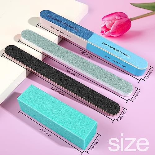 20PCS Nail File Kit - Professional Nail Buffers & Files Set