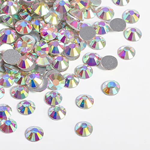 BEADSLAND SS20 Crystal AB Flatback Glass Rhinestones for Crafts - 2880 Pcs