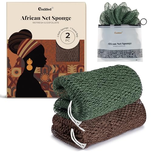 African Net Sponge 45" Elastic Exfoliating Bath Loofah