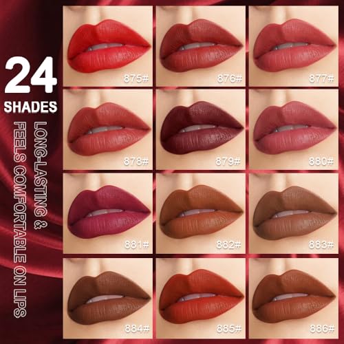 Kaely Velvet Matte Lipstick - 24hr Waterproof Lip Stain