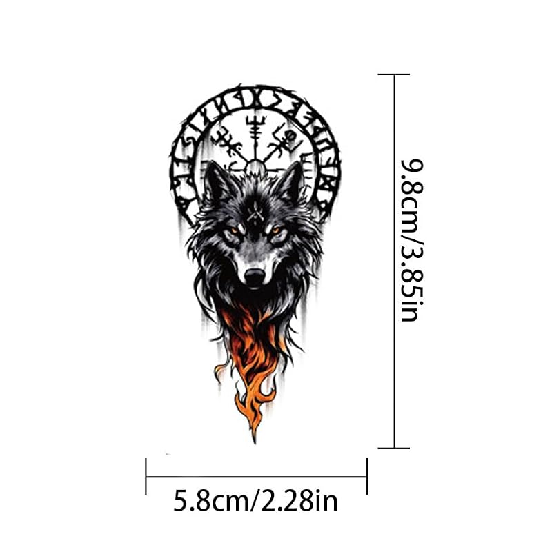 Viking Temporary Tattoos Waterproof 30 Sheets