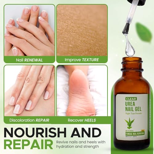 CLEAR 40% Urea Nail Gel with Tea Tree Oil – Night Time